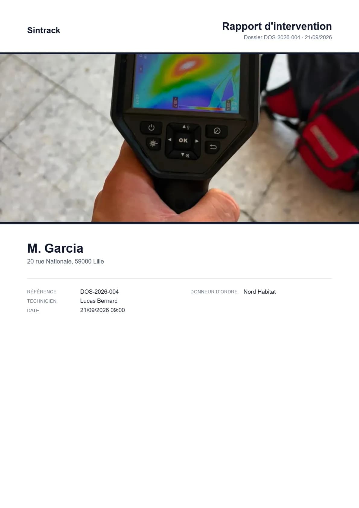 Aperçu du gabarit de rapport PDF « Classique »